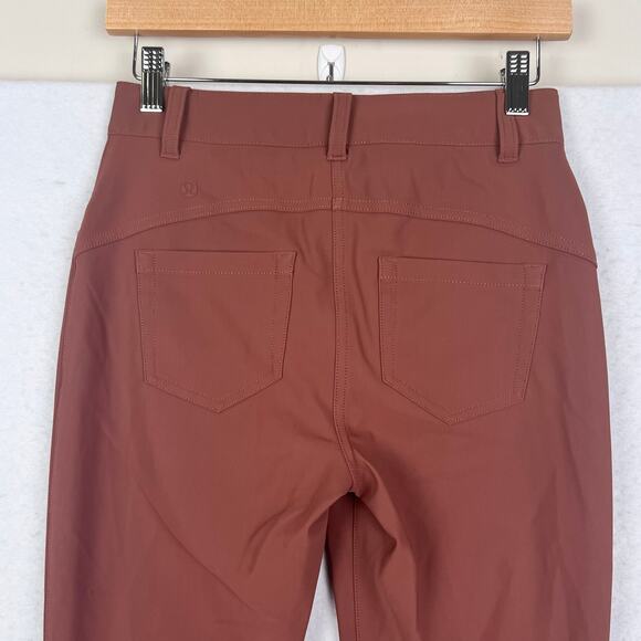 EUC Lululemon City Sleek 5 Pocket Ancient Cooper Slim-Fit HR Pant Size 26 - Picture 7 of 11
